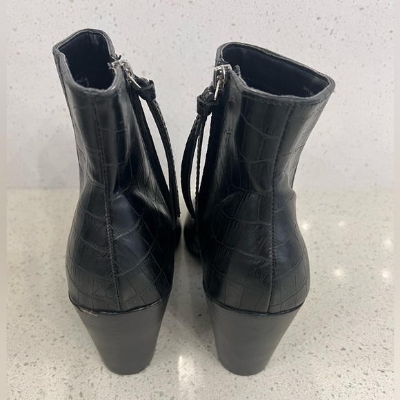 Dolce Vita Coltyn Crocodile Leather Ankle Boot - Picture 3 of 7